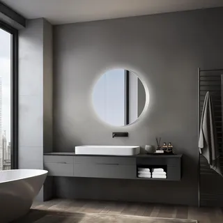 Talos 80 cm silber mit Beleuchtung