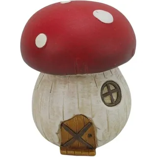 Boltze Deko-Aufsteller Pilz Arnold Höhe 15,5 cm Weiß-Rot