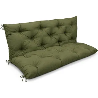 Beautissu Bankauflage Flair BR Olivegrün 180x50x50cm