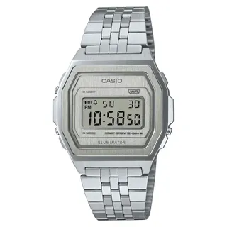 Casio A1000A-7EF Uni Digitaluhr Silber 36 mm