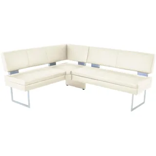 K+W Komfort & Wohnen Sitzbank Leder Weiß 31 x 0 x 0 cm