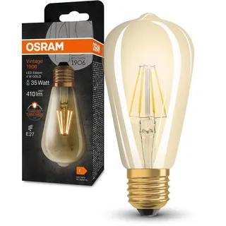 Osram Vintage 1906 LED Edison FIL LED-Lampe, E27, 1906LED4W/824FGD