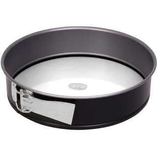 Dr. Oetker Springform Ø 26 cm mit Glasboden Backform mit schnitt- & kratzfestem Glas-Boden, runde Kuchenform mit Antihafteigenschaften, Menge: 1 Stück