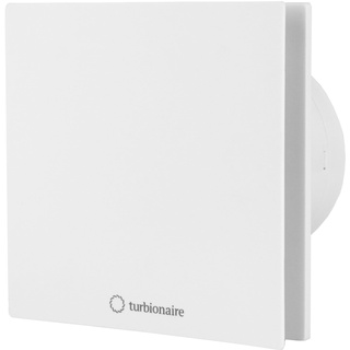 Turbionaire Arte 100 TW Bad Ventilator Timer 100mm Weiß für die Evakuierung Standard für Bad, Küche, Rücklaufsperre, Schutzart IPX4 gegen Wasserspritzer