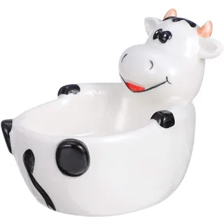 HEMOTON Keramikschale Kuh Design 5.5 Zoll | Cartoon Tierform Müslischüssel Für Frühstück Dessert Und Snacks | Leichte Lebensmittelbehälter Für Zuhause Restaurant Und Party