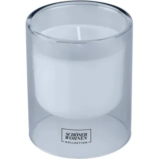 Schöner Wohnen Duftkerze L Cotton im Glas Blau Ø 9 cm x 11 cm