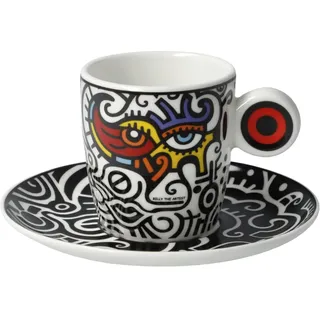 Goebel Espressotasse zum Sammeln Bright Eyes I von Billy The Artist aus Fine Bone China, 0,1L, 67-080-69-1