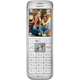Gigaset CL660HX - design DECT-Mobilteil mit Ladeschale - Fritzbox-kompatibel - hochwertiges Schnurloses Telefon für Router und DECT-Basis, silber-weiß [Deutsche Version] [Ohne Basis]
