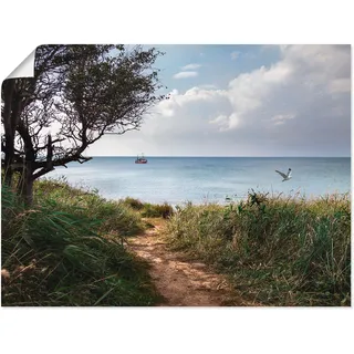 Artland Poster »Wege zum Meer....« Gewässer 1 Stk. tlg. als Leinwandbild, Poster in verschied. Größen, beige