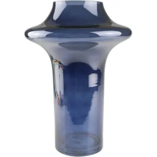AM Design "Bauchige Glasvase in Blau", als farbenfrohes Statement,