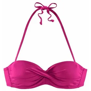 s.Oliver Bandeau-Bikini-Top Damen pink Gr.34 Cup A