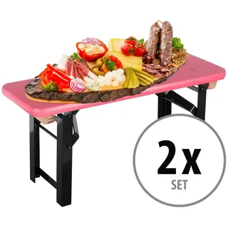 Stagecaptain BB-55 PI Hirschgarten Bierzeltbankerl Pink 2x Set