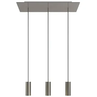Creative Cables Rectangular Rose-one Xxl Tub E14 3 Falls Hängelampe - Satin Steel - One Size