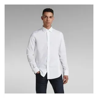 G-Star für Herren. D17026-C271-110 Dressed Super Slim Hemd weiß (XXS), Lässig, Baumwolle, Langarm