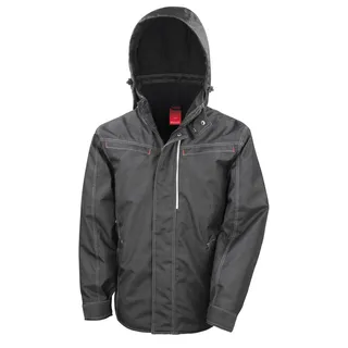 WORK-GUARD by Result - Jeansjacke für Herren/Damen Uni FK1224 (4XL) (Schwarz) - Schwarz
