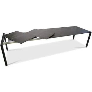 Auszugstisch Manhattan anthrazit - 160/220 x 95 cm 1x Dreheinlage Keramik ossido