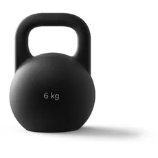 Bild von Kettlebell 6 Kg, hochwertige Kugelhantel aus Gusseisen inkl. Trainingsplan