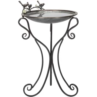 Alpine Corporation ORS684 Vogeltränke, Metall, Alpenmotiv, 91,4 cm hoch