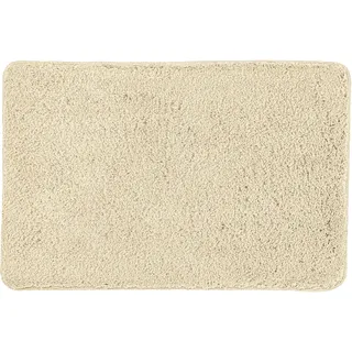 Kleine Wolke Badematte ""Scott", Badvorleger, Badezimmer Teppich" Höhe 12 mm rutschhemmend beschichtet fußbodenheizungsgeeignet Badteppich, Uni Farben, weich & kuschelig, natur