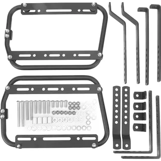 Motorrad -Seitenstütz -Racks Aluminiumlegierung Sattelbag Rack Rack hohe Belastungsklammern