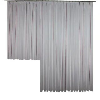 Gardine WIRTH "Betsy" Gr. 16, rot, B:750cm H:225cm, Polyester, Gardinen, Gardine, Store