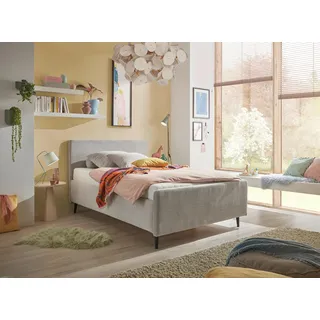 MID.YOU Polsterbett Peach ca. 120x200 cm Hellgrau