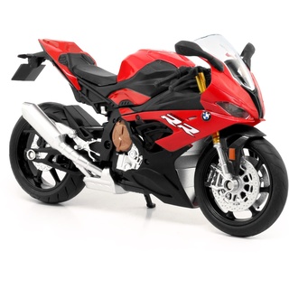 Turbo Challenge - BMW S1000RR Motorrad - Druckguss - 029922-1/12 - Freilauf-Fahrzeug - Rot - Metall - Kinder Spielzeug - Geschenk - Miniatur - Ab 3 Jahren