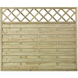 Plus Holz Sichtschutzzaun Bergen 180 x 150 cm Grün