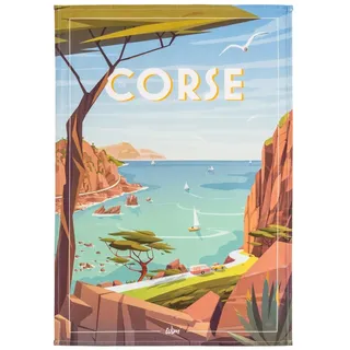 Coucke Bedrucktes Geschirrtuch aus Baumwolle, Wim Corsica, 50 x 75 cm