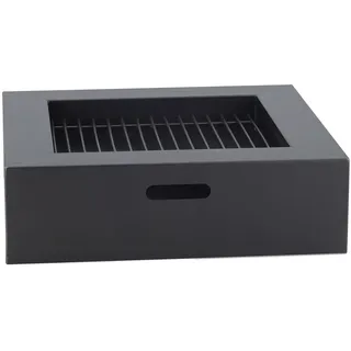 Feuerschale BUSCHBECK "Bilbao", schwarzstahl, B:80cm H:23cm L:80cm, Stahl, Feuerkörbe, Feuerschale