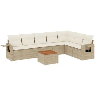 VidaXL 3224595, Cremefarben, Rattan, Stahl, Akazienholz, 110 kg, Erwachsene & Kinder, 550 mm, 550 mm - Beige