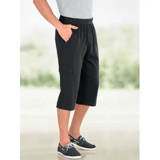Cargohose CLASSIC, Herren, Gr. 50, Normalgrößen, schwarz, 100% Baumwolle, unifarben, 3/4-Länge, Hosen Cargohose