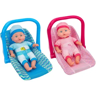 Globo Toys 40665 Baby Blume, rosa oder hellblau, 32 cm