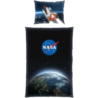 Kinderbettwäsche , Blau, Rot, Schwarz , Textil , 140x200 cm , Oeko-Tex® Standard 100 , pflegeleicht, atmungsaktiv , Heimtextilien, Bettwäsche & Leintücher, Kinderbettwäsche