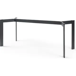 Tischgestell 'Verg' Stahl höhenverstellbar 140 x 70 x 72 cm Schwarz - Schwarz