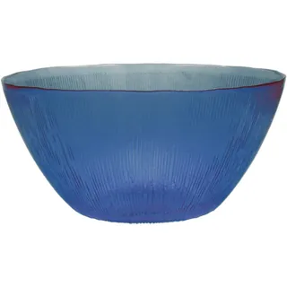 Rose&Tulipani LUCI Salatschüssel aus Glas, 28,5 cm, Ozean