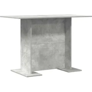 vidaXL Esstisch Beton Grau 110 x 60 x 75 cm Holzwerkstoff - Grau