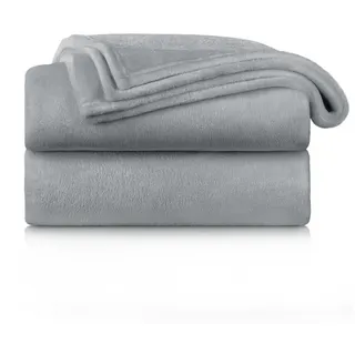 Blumtal Kuscheldecke 130 x 150 cm Grau