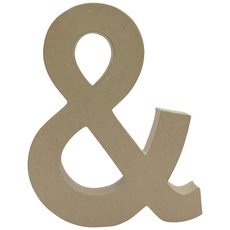 Décopatch AC812C - Symbol aus Pappmachße, &-Zeichen, 5x23x30cm, ideal für Hochzeiten, 1 Stück