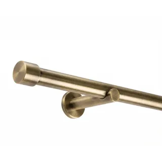 deco-raum Vorhangstange Kappe 1-läufig Ø 25 mm 260 cm Messing-antik