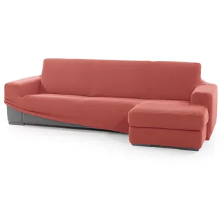 Sofaskins SOFASKINS® super elastischer Chaise Longue überzug, Sofabezug Kurze rechte Armlehne, Sofa überzug atmungsaktiv, bequem und langlebig, Kompatible Abmessungen des Sofas (210-340 cm), Farbe Koralle