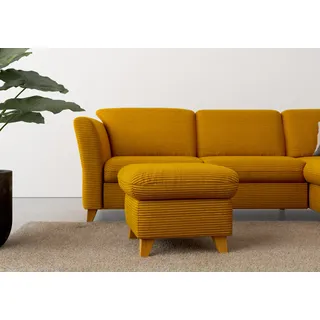 Home Affaire Hocker Trelleborg Cord 58 x 48 x 58 cm Gelb