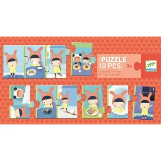 Puzzle-Trio „Aktivitäten im Laufe des Tages“, Djeco