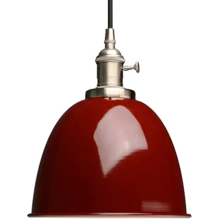 Phansthy Pendelleuchten Hängelampe Esstisch Vintage Rot Industrial Metall Lampenschirm Hängeleuchten, Küchenlampen Hängend Vintage, Hängelampe Esstisch, Pendellampe im Landstil (Rot)