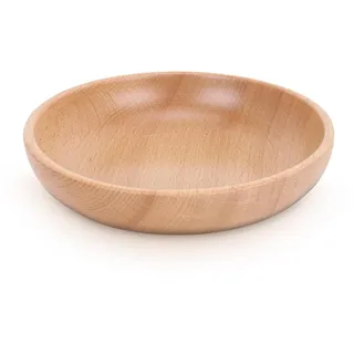Salatschüssel aus Holz, Obstschale aus Holz, Salatschüssel für Salat, Obst, Dessert, Kuchen, 20 cm