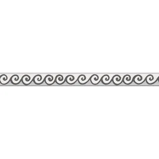 A.S. Création Only Borders Bordüre 5 cm 1 Stück Schwarz/Weiß 303461