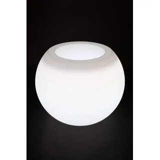 point-garden Blumenkübel Ø 49 x 49 cm Weiß