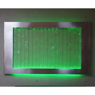 Wandpaneel mit Wasserblasen LED Wasserwand Designer Wasser Bild Auqarium Neu - Transparent
