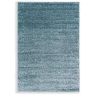 Schöner Wohnen Pure Hochflorteppich 67 x 130 cm Türkis