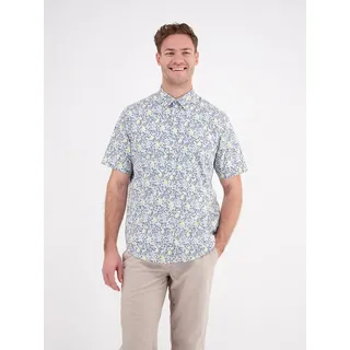 Lerros Kurzarmhemd »LERROS Herren Halbarmhemd, floral bedruckt weiß